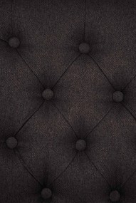 Conjunto de 2 cadeiras de sala de jantar Tecido preto