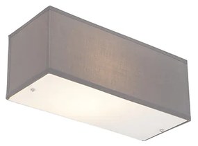Candeeiro de parede moderno retangular cinzento - Drum Moderno