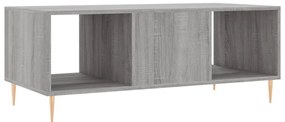 Mesa de centro 102x50x40cm derivados de madeira cinzento sonoma