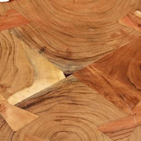 Mesa de centro 35 cm 4 troncos madeira de acácia sólida