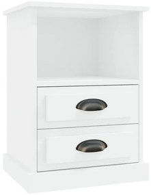 Mesas de cabeceira 2 pcs 43x36x60 cm branco