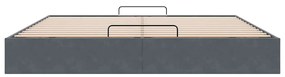 Estrutura de cama otomana sem colchão 160x200cm cinzento escuro