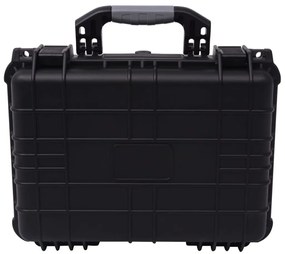 vidaXL Caixa protetora de equipamento 40,6x33x17,4 cm preto