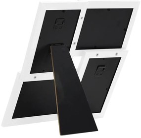 Moldura para 4x(13x18 cm) fotografias MDF branco