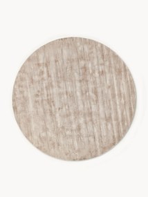 Tapete redondo artesanal em viscose Jane