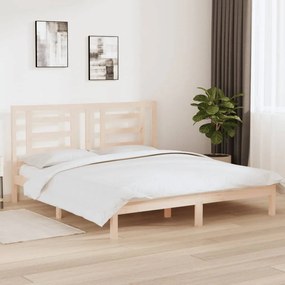 vidaXL Estrutura de cama super king 180x200 cm madeira maciça