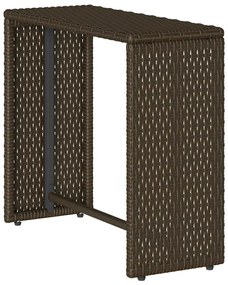 5 pcs conjunto sofás de jardim c/ almofadões empilhável vime PE