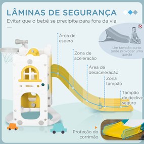 AIYAPLAY Escorrega Infantil 6 em 1 Parque para Crianças com Baloiço e