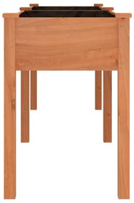 Vaso/floreira c/ forro 203x53x76 cm abeto maciço castanho