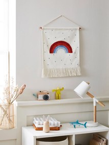 Arco-íris de parede personalizável branco medio liso com motivo