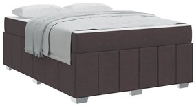 Estrutura da Cama Castanho escuro 160 x 200 cm tecido