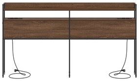 Cabeceira de armazenamento Carvalho castanho 200 cm
