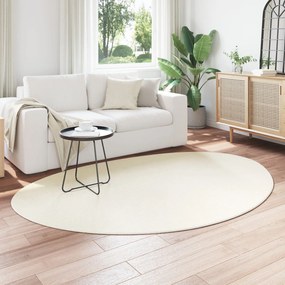 Tapete 'HUARTE'de pelagem curta, suave e lavável, creme 140x200 cm