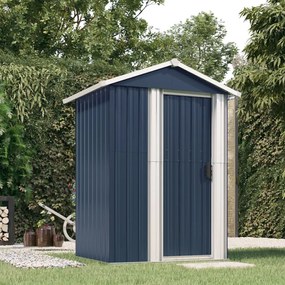 vidaXL Abrigo de jardim 126x97,5x177 cm aço galvanizado antracite