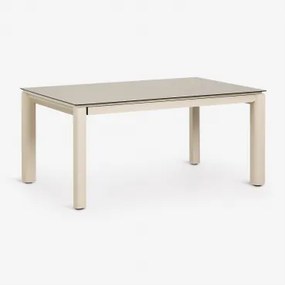 Mesa De Jardim Retangular Extensível Em Vidro Cerâmico Sylvara 160-220x100 Cm - Sklum