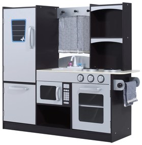 Grande cozinha infantil de madeira Jogo de imitação para crianças acim