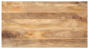 vidaXL Tampo de mesa retangular 100x70x2,5 cm mangueira maciça
