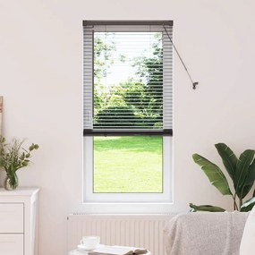 Persiana de Janela com cortinas Outros Manual Preto 80 x 130 cm Alumín