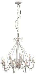 Lustre Clássico Creme 8-Luzes - Giuseppe