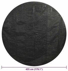 Cobertura para piscina 455 cm PE preto