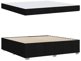 Estrutura da Cama Preto 200 x 200 cm tecido
