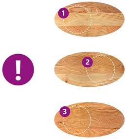 Tampo de mesa 100x50x4 cm carvalho maciça oval castanho-claro