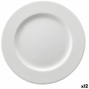 Plat Bord Ariane Orba Cerâmica Branco (ø 27 cm) (12 Unidades)