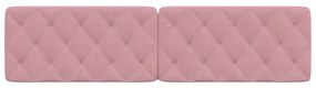 Almofadão de cabeceira 200 cm veludo rosa