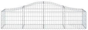 Cestos gabião arqueados 10pcs 200x50x40/60 cm ferro galvanizado