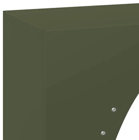 Suporte para lenha aço laminado a frio verde azeitona