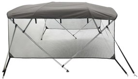 Toldo 4 arcos Bimini paredes malha laterais 243x(170-182)x137cm