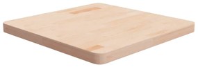 vidaXL Tampo de mesa quadrado 60x60x4 cm carvalho maciço não tratado