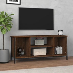 vidaXL Móvel TV 102x35x45 cm madeira processada cor carvalho castanho