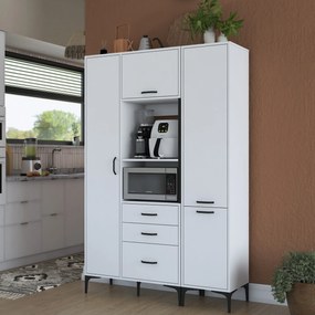 Armário Alto de Cozinha "Stella " - Branco - Design Moderno