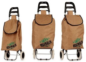 Carro de Compras Castanho Metal Plástico (36 x 95 x 27 cm)
