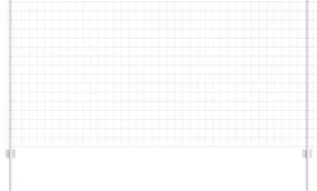 vidaXL Cerca e Poste Prateado 1,2 x 25 m Aço