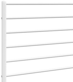 Cabeceira de cama 75 cm metal branco