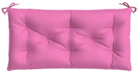 Almofadão p/ banco de jardim 100x50x7 cm tecido oxford rosa