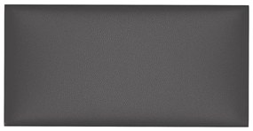 Painel de parede 12 pcs 60x30 cm couro artificial 2,16 m² cinza