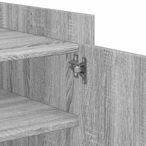 Mesa de centro 100x50x50cm derivados de madeira cinzento sonoma