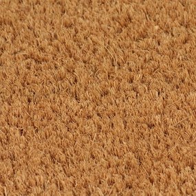 Tapete de porta 80x100 cm fibra de coco tufada natural