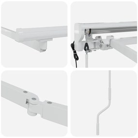 Toldo Elétrico Branco 3.5 x 2 m Alumínio
