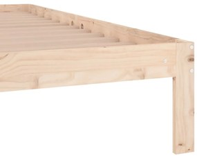 Estrutura de cama solteiro 90x190 cm madeira maciça