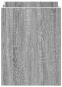 Mesa cabeceira 45x50x65 cm derivados de madeira cinzento sonoma