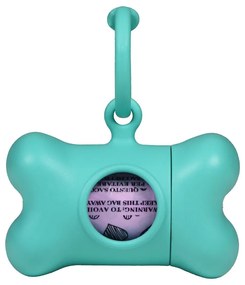 Dispensador de Sacos para Cães United Pets Bon Ton Nano Classic Cão água-marinha Plástico Reciclado (6 X 3 X 4 cm)