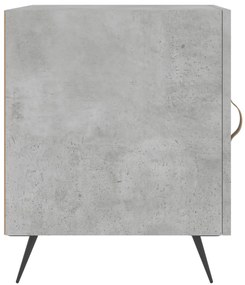 Mesa cabeceira 2pcs 40x40x50 cm derivados madeira cinza cimento