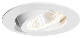 Foco embutido branco 6,8 cm incl. LED 545 lm regulável IP23 - Gaius