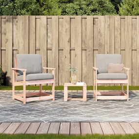 Conjunto de Jardim - 2 Poltronas e 1 Mesa - Madeira de Douglas Maciça