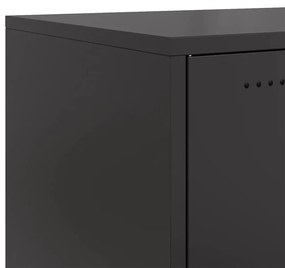 Móvel de TV 100,5x39x43,5 cm aço preto
