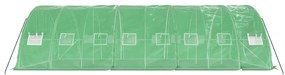 Estufa com estrutura de aço 40 m² 8x5x2,3 m verde